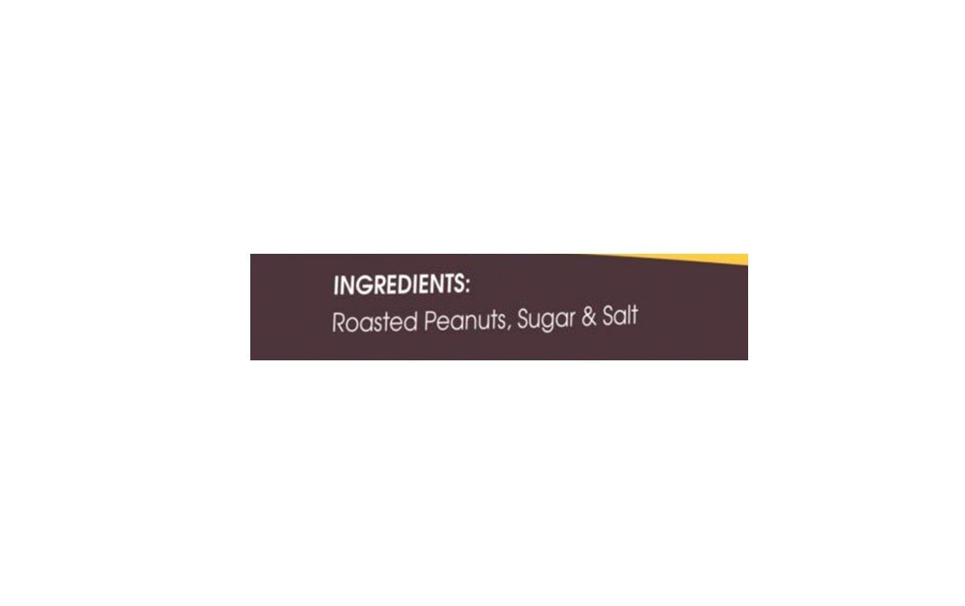 Gourmet Delicacy Natural Crunchy Peanut Butter, Unsweetened   Plastic Jar  350 grams